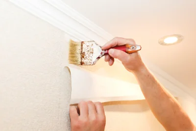 Pose de papier peint à Brinay — revêtements muraux et toiles de verre